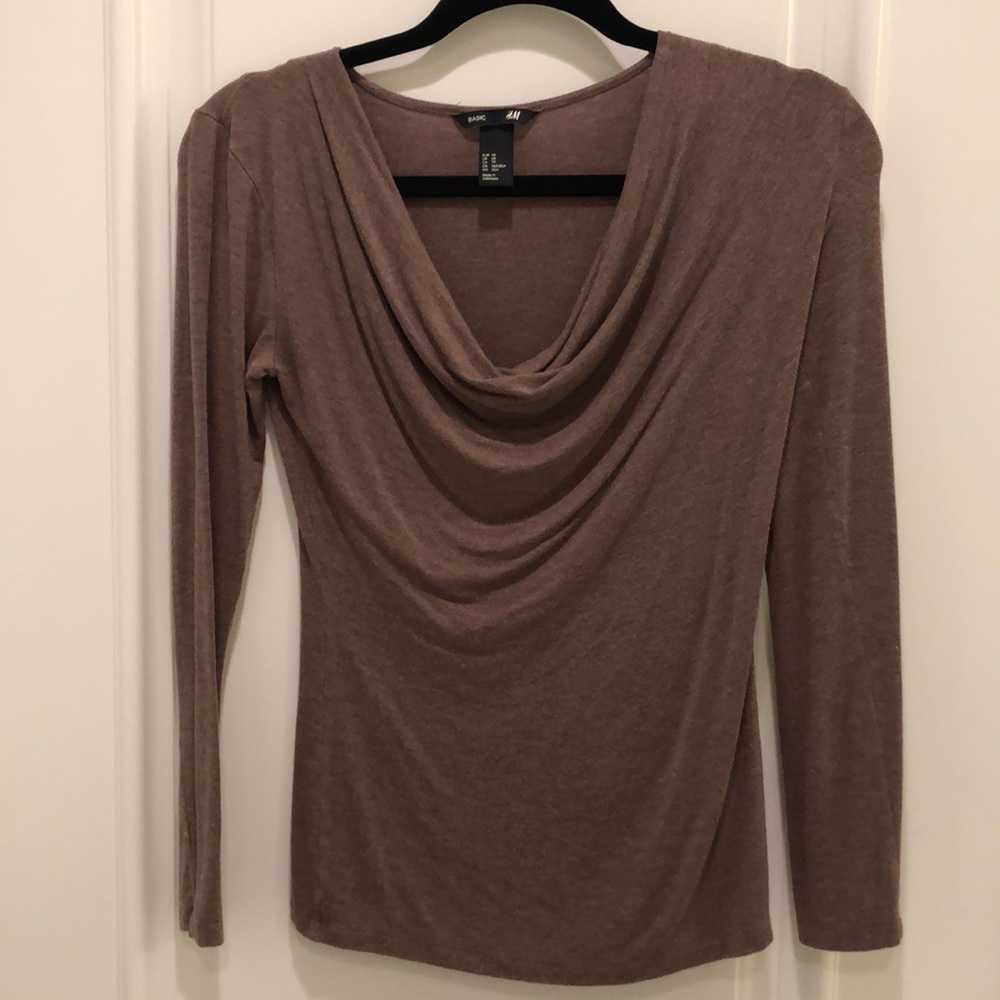 Cowl neck top